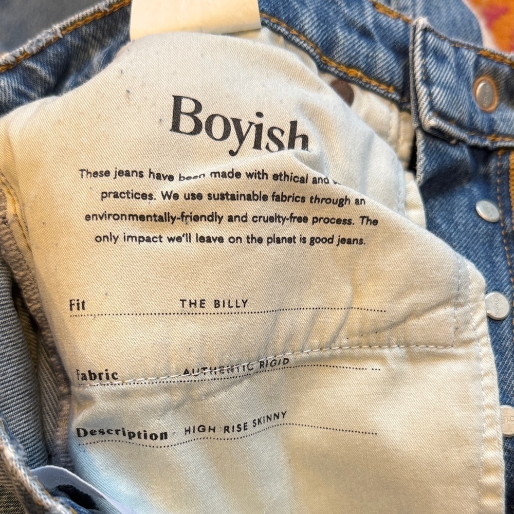 Boyish Light Blue Straight Leg Jeans - Picture 4 of 12